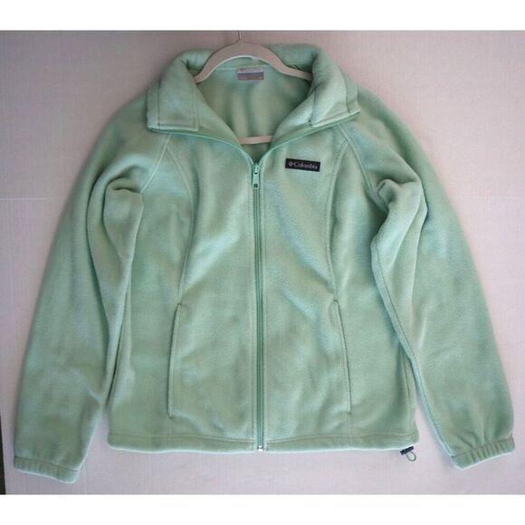 Columbia WL6439 Women's Sz M Mint Green Benton Springs Full Zip Fleece Jacket - Picture 8 of 9